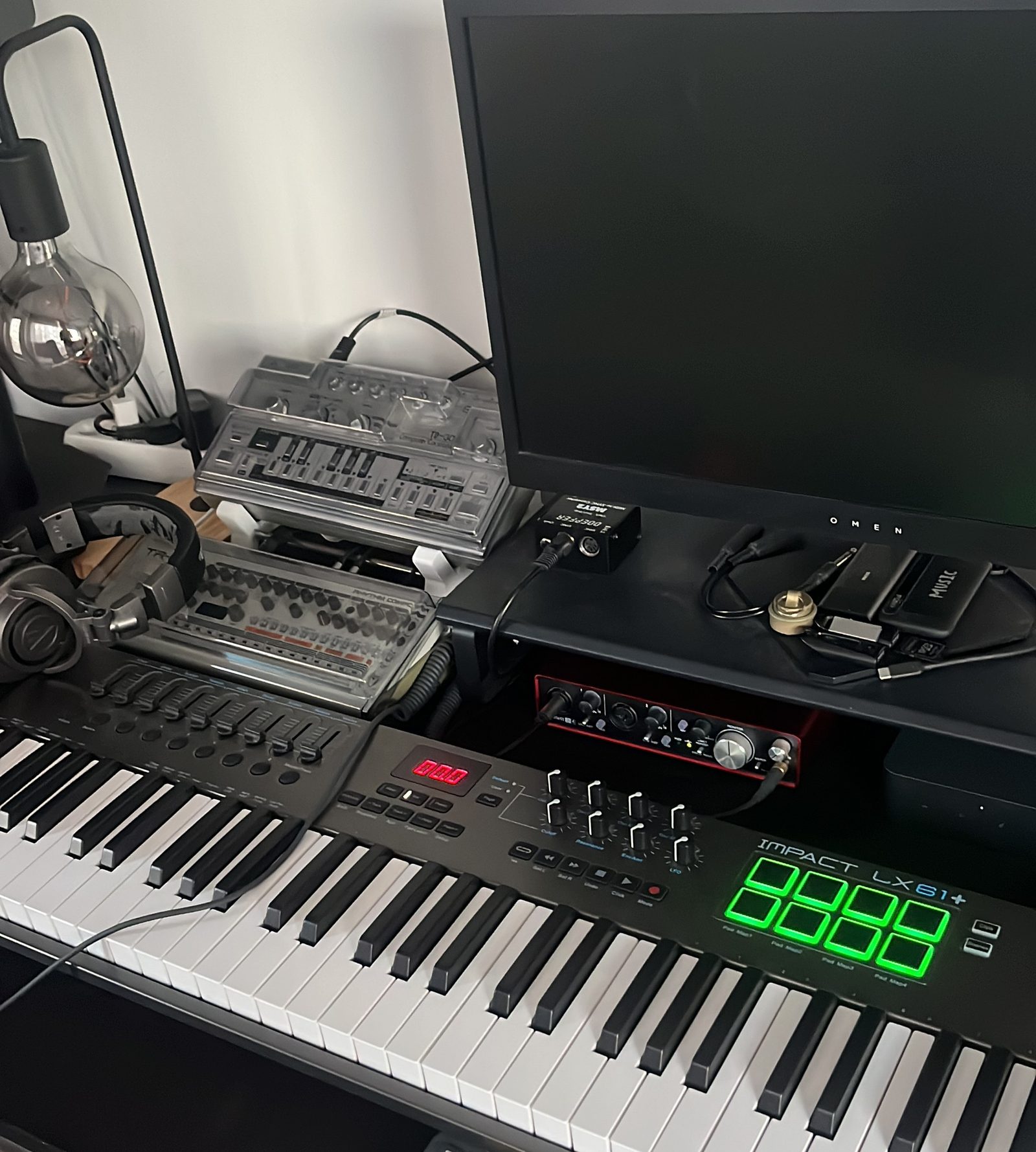 Jake Veeneman in the studio